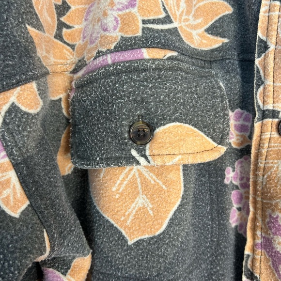 NEW Free People Printed Ruby Jacket Floral Oversized Shacket Gray Size Large - Picture 10 of 14